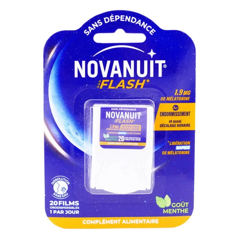NOVANUIT FLASH 20 FOLII ORODISPERSIBILE CU AROMĂ DE MENTĂ — preț și oferte