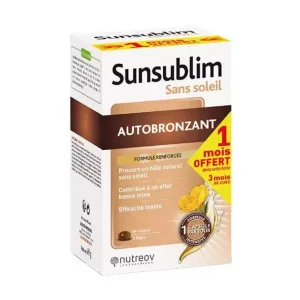 NUTREOV SUNSUBLIM AUTOBRONZANT FĂRĂ SOARE 84 CAPSULE