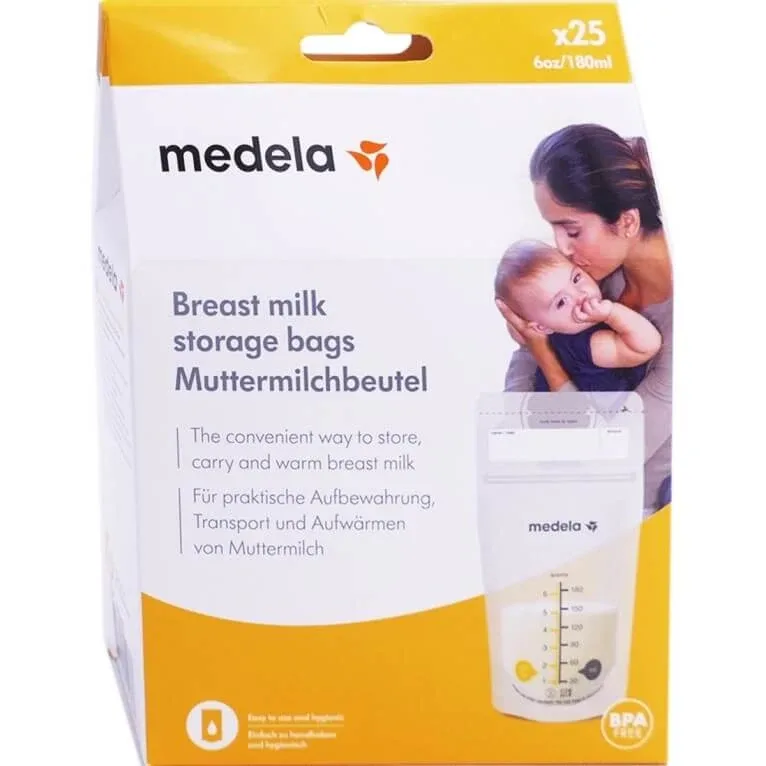 MEDELA PUNGI DE CONSERVARE A LAPTELUI MATERN 180 ml x 25 — preț și oferte