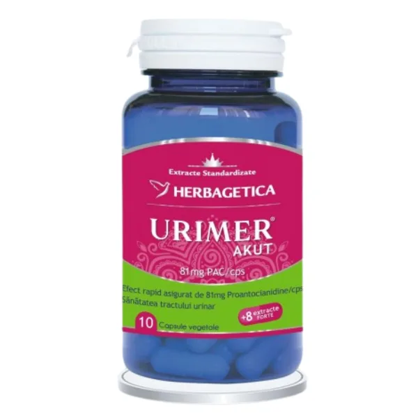 Urimer Akut, Herbagetica | 10 capsule — preț și oferte