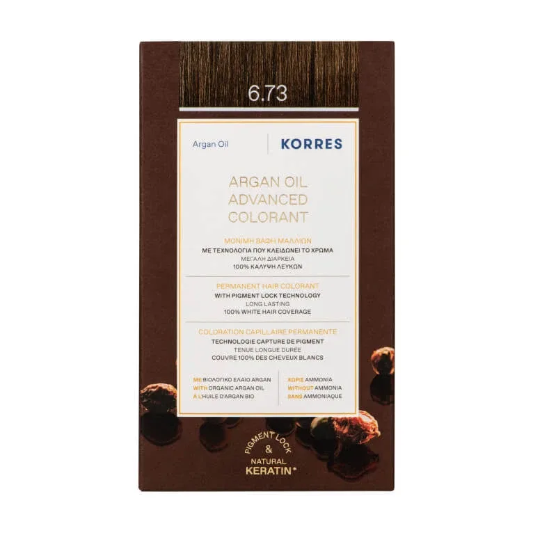 KORRES VOPSEA PERMANENTĂ CU ULEI DE ARGAN ȘI CACAO AURIU 6.73 — preț și oferte