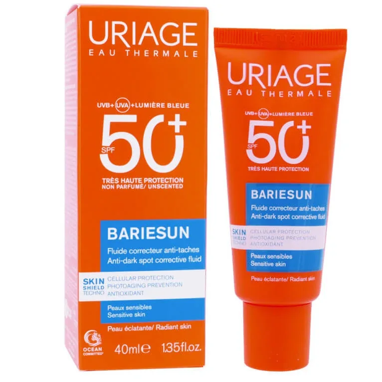 URIAGE BARIESUN SPF50+ FLUID CORECTOR ANTI-PETE 40 ml — preț și oferte