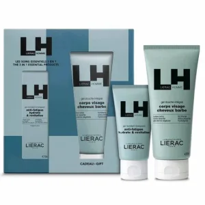 LIERAC HOMME SET DE PRODUSE DE ÎNGRIJIRE ESENȚIALE: GEL HIDRATANT + GEL DE DUȘ +