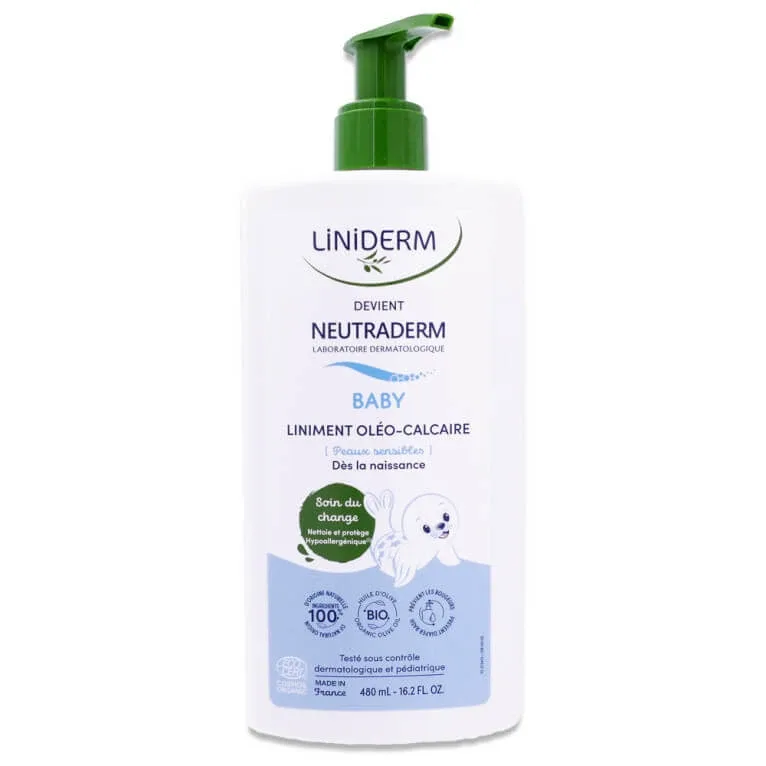 LINIMENT OLEO-CALCARIC BIO NEUTRADERM, FLACON CU POMPĂ, 480 ML — preț și oferte