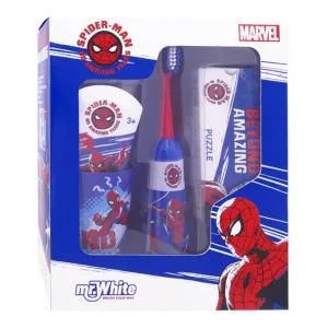 MR WHITE SET SPIDERMAN: PERIUȚĂ DE DINȚI + PASTA DE DINȚI + PAHAR