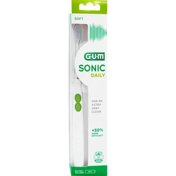 GUM SONIC DAILY PERIUȚĂ DE DINȚI CU BATERIE, PERI MOALE — preț și oferte