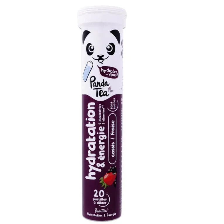 PANDA TEA HIDRATARE ȘI ENERGIE CU COACAZ NEGRU ȘI CĂPȘUNI 20 DE TABLETE — preț și oferte