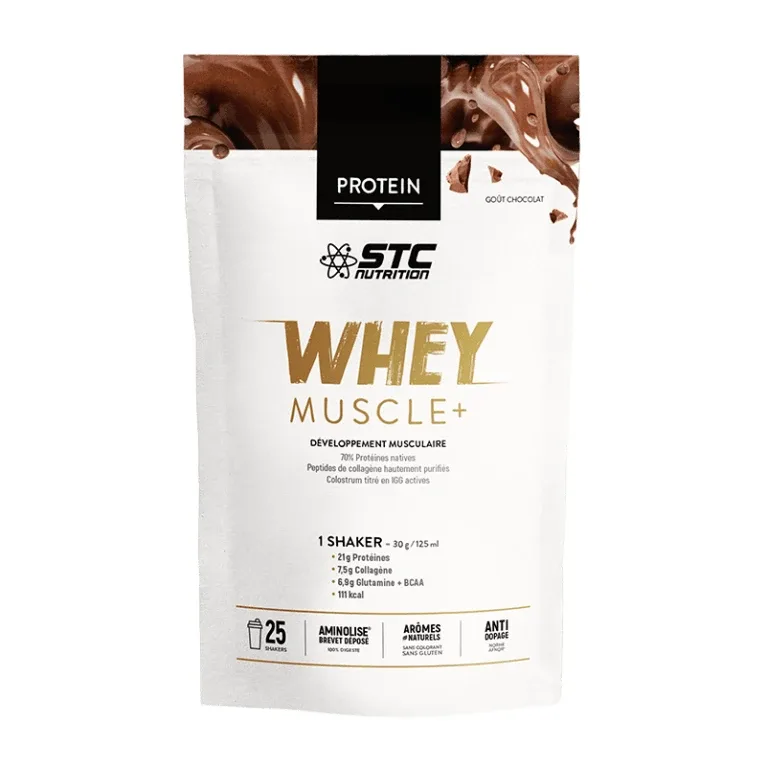 STC NUTRITION WHEY MUSCLE+ AROMĂ DE CIOCOLATĂ 750 G — preț și oferte