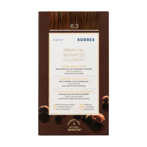 KORRES VOPSEA DE PĂR CU ULEI DE ARGAN 6.3 GOLDEN HONEY BLOND ÎNCHIS