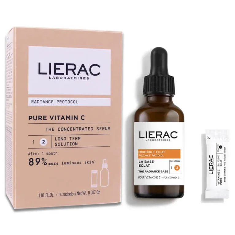 LIERAC RADIANCE PROTOCOL SER PURE VITAMINA C 30 ML + 14 PLICURI — preț și oferte