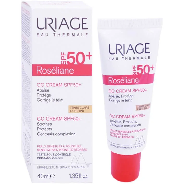 URIAGE ROSELIANE CC CREMĂ SPF50+ NUANȚĂ DESCHISĂ 40 ML — preț și oferte