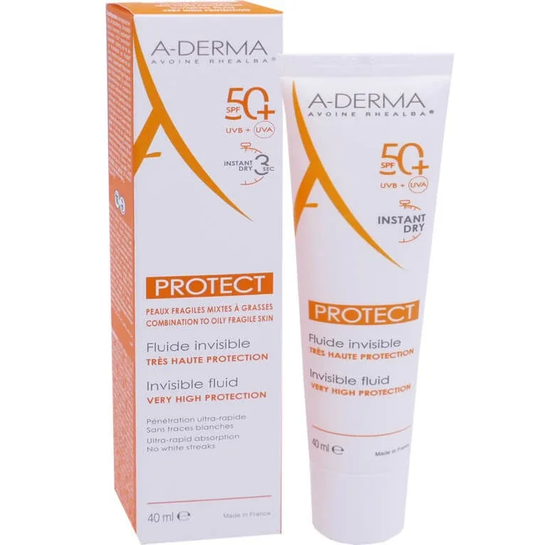 ADERMA PROTECT FLUID INVISIBIL 40 ML SPF 50+ — preț și oferte