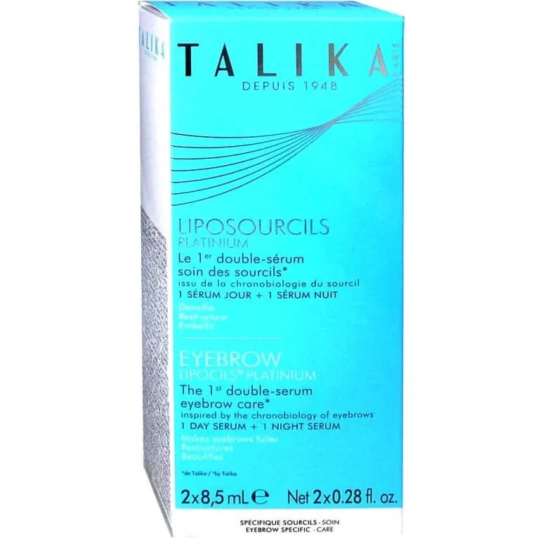 TALIKA LIPOSOURCILS PLATINIUM SER DUBLU ZI/NOAPTE 2x8,5 ml — preț și oferte