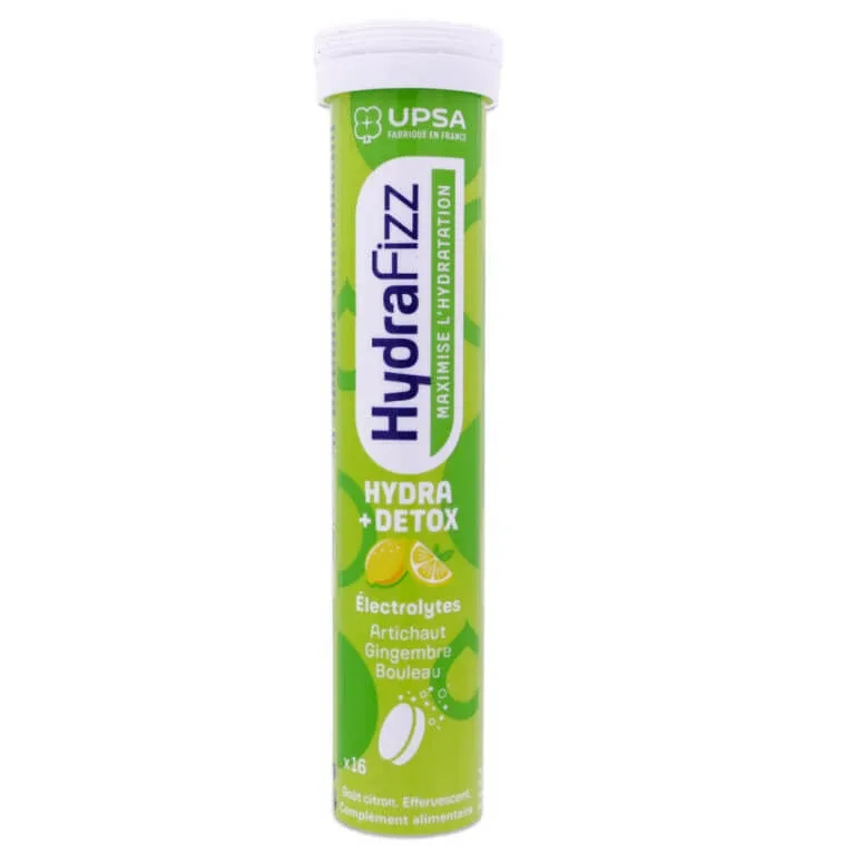 UPSA HYDRAFIZZ HYDRA + DETOX CU AROMĂ DE LĂMÂIE 16 COMPRIMATE — preț și oferte