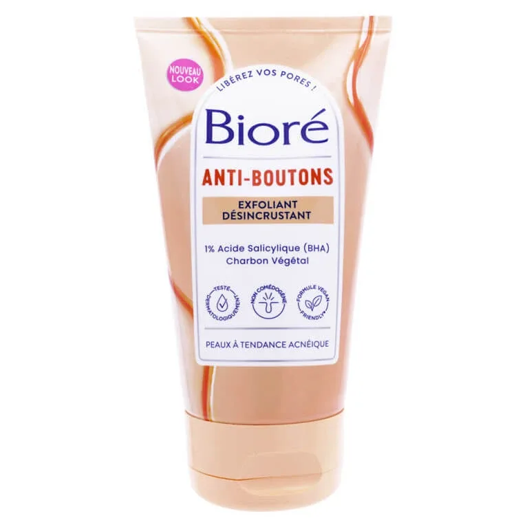 BIORE EXFOLIANT DE ÎNDEPĂRTARE A IMPURITĂȚILOR, ANTI-ACNEIC, 125 ML — preț și oferte