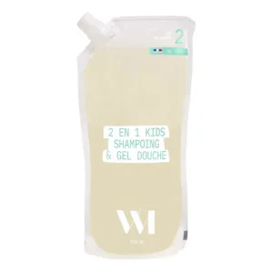 WHATMATTERS 2 ÎN 1 ȘAMPON ȘI GEL DE DUȘ PENTRU COPII ECO, REÎNCĂRCARE 570 ML