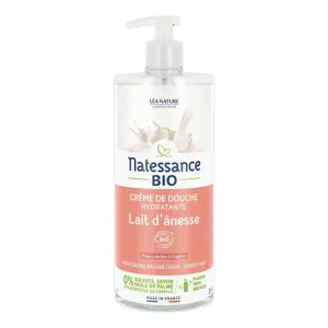 NATESSANCE CREMĂ DE DUȘ CU LAPTE DE MĂGARĂ ECOLOGIC 1 L