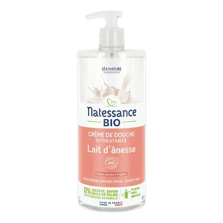 NATESSANCE CREMĂ DE DUȘ CU LAPTE DE MĂGARĂ ECOLOGIC 1 L — preț și oferte