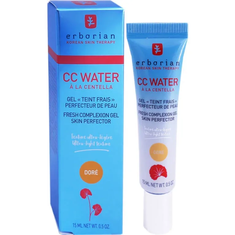 ERBORIAN CC WATER GEL FOND DE TEN PROASPĂT, NUANȚĂ AURIE, 15 ML — preț și oferte