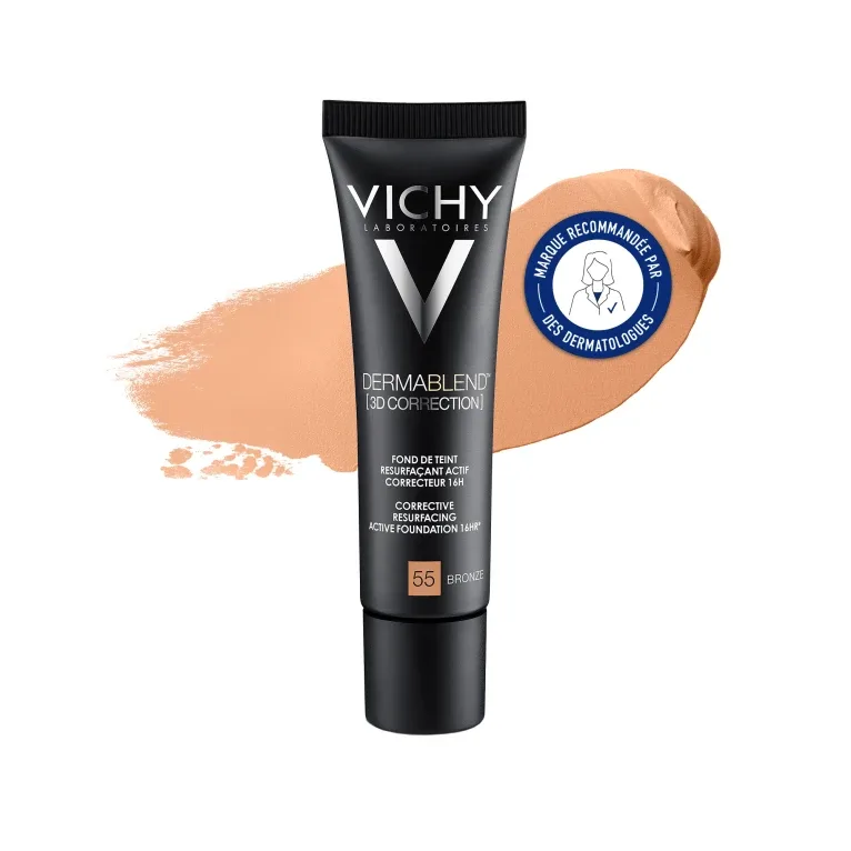 VICHY DERMABLEND 3D Fond de ten cu efect de rejuvenare nr. 55, 30 ml — preț și oferte