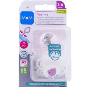 MAM SUCETTES PERFECT 2-6 luni, set de 2