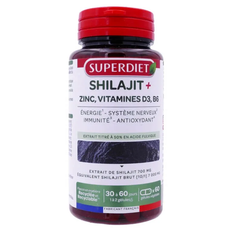 SUPERDIET SHILAJIT+ ZINC & VITAMINE 60 DE CAPSULE — preț și oferte