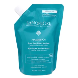 SANOFLORE BIO MAGNIFICA REÎNCĂRCARE LOȚIUNE AQUA ANTI-IMPERFECȚIUNI 400 ML