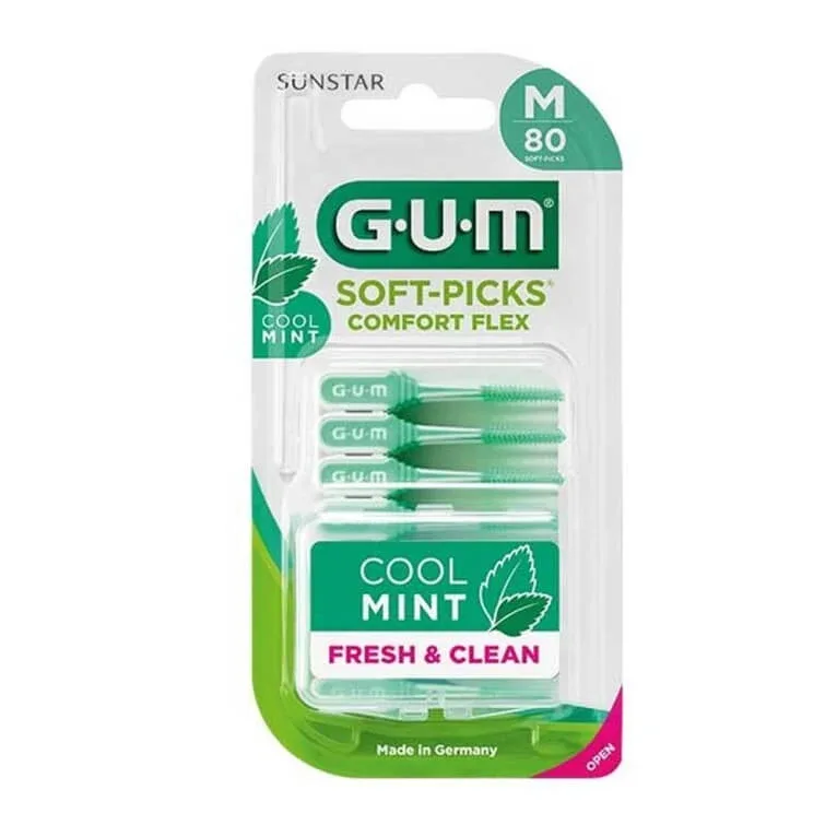 GUM SOFT-PICKS COMFORT FLEX MĂRIME M MENTĂ RĂCORITOARE X 80 — preț și oferte