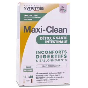 SYNERGIA MAXI-CLEAN – PROBLEME DIGESTIVE 14+28 CAPSULE