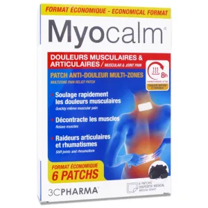 3C PHARMA MYOCALM DURERI MUSCULARE ȘI ARTICULARE 6 PLASTURI