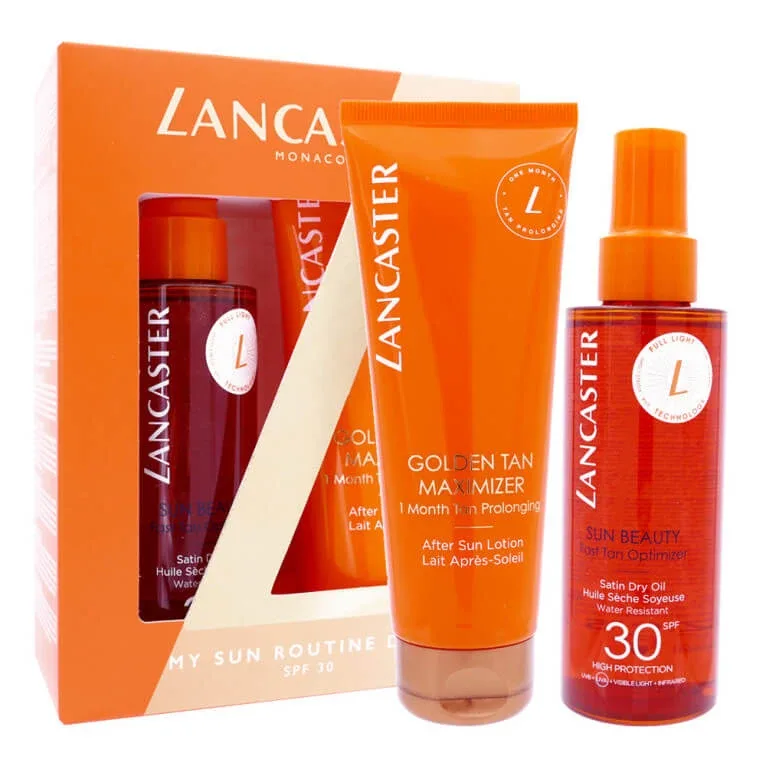 LANCASTER MY SUN ROUTINE DUO ULEI SEC SPF30 + LAPTE DUPĂ EXPUNERE LA SOARE — preț și oferte