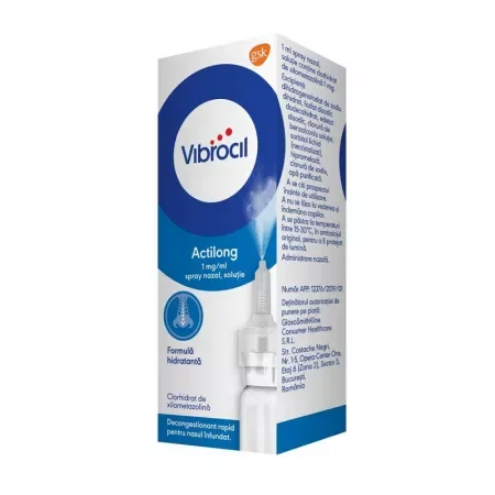 Vibrocil Actilong 1 mg/ml spray nazal, Haleon | 10 ml HALEON ROMANIA S.R.L — preț și oferte