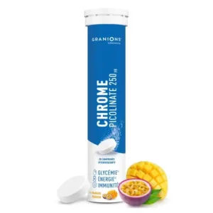 GRANIONS PICOLINAT DE CROM 250 MG MANGO ȘI FRUCTUL PASIUNII 20 COMPRIMATE
