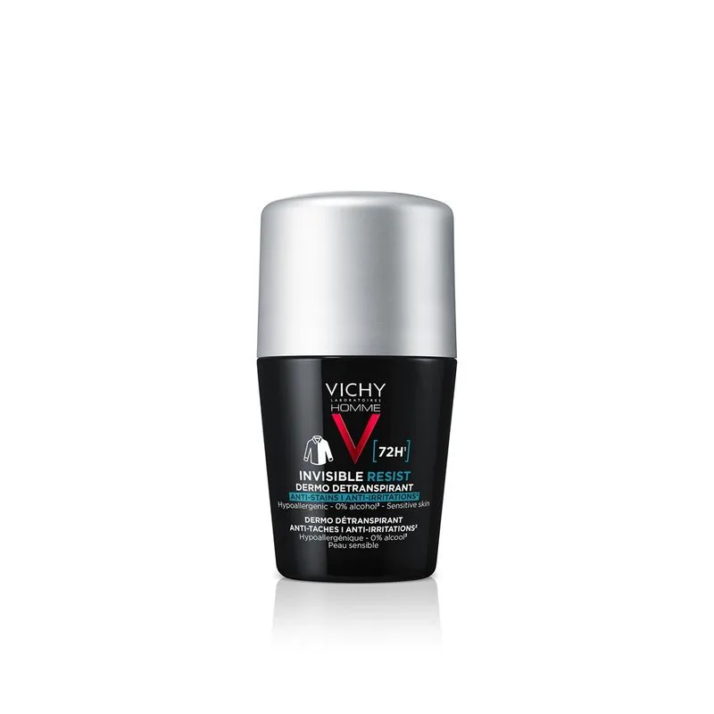 Vichy Homme Deo Roll-On antiperspirant Invisible Resist 72 ore, Vichy | 50ml — preț și oferte