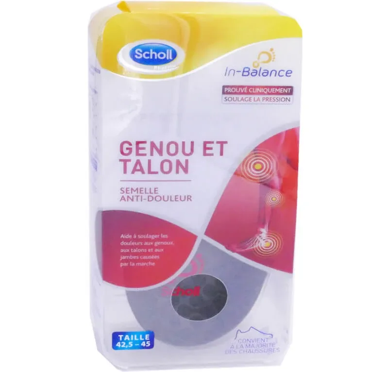 SCHOLL TALPĂ ANTI-DURERE PENTRU GENUNCHI ȘI CĂLCÂI 42,5-45 — preț și oferte