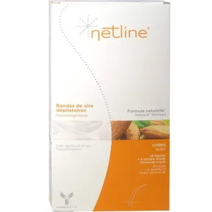 NETLINE BENZI DE Ceară pentru epilare corporală x20