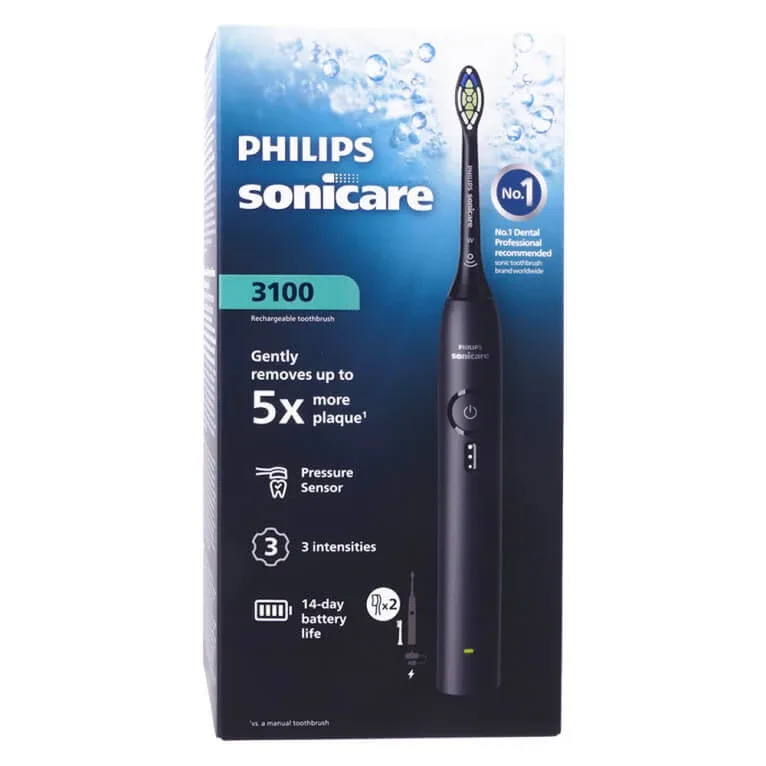 PHILIPS SONICARE 3100 PERIUȚĂ DE DINȚI ELECTRICĂ NEGRU — preț și oferte