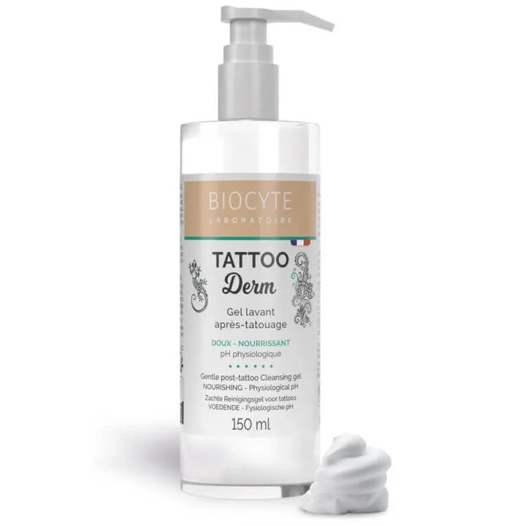 BIOCYTE TATTOO DERM GEL DE CURĂȚARE DUPĂ TATUARE 150 ML — preț și oferte