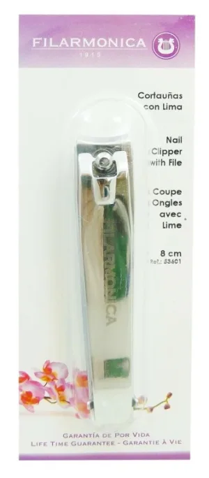 FILARMONICA – Tăietor de unghii cu pilă, 8 cm