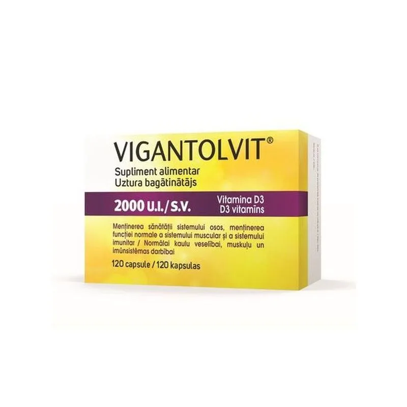 VIGANTOLVIT 2000UI X 120COMPR CATALENT — preț și oferte