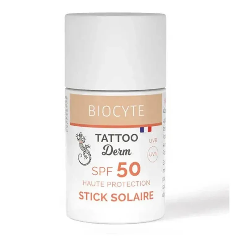 BIOCYTE TATTOO DERM STICK DE PROTECȚIE SOLARĂ SPF50 15G — preț și oferte