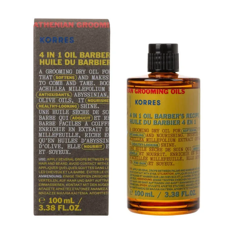 KORRES PENTRU BĂRBAȚI ULEI DE BĂRBIERIT 4 ÎN 1 100 ML — preț și oferte