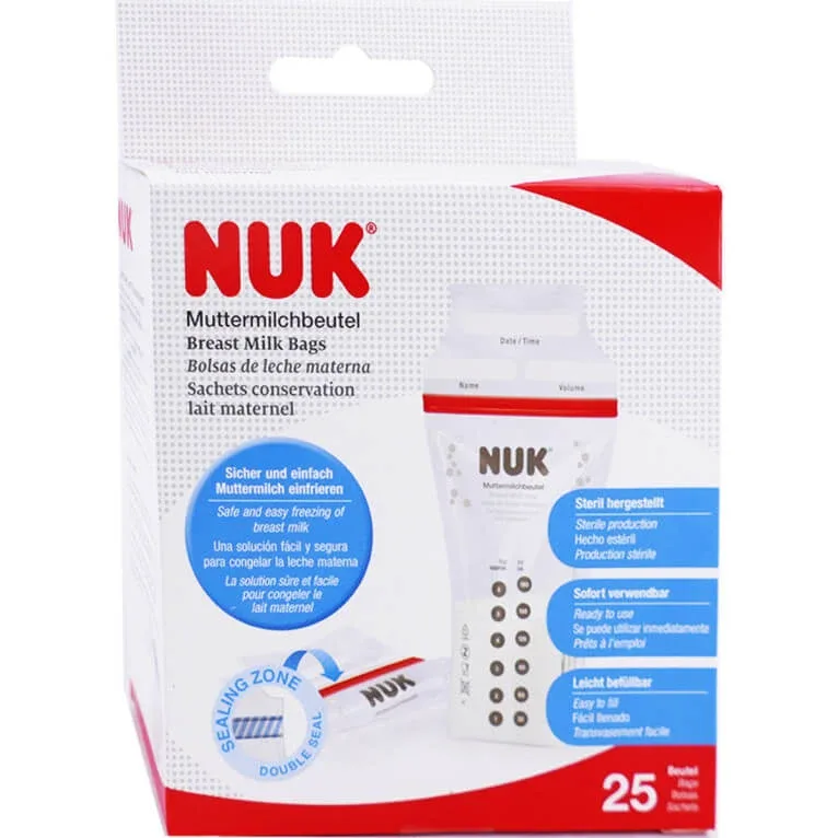 NUK PUNGI PENTRU CONSERVAREA LAPTELUI MATERN 25 DE PUNGI — preț și oferte