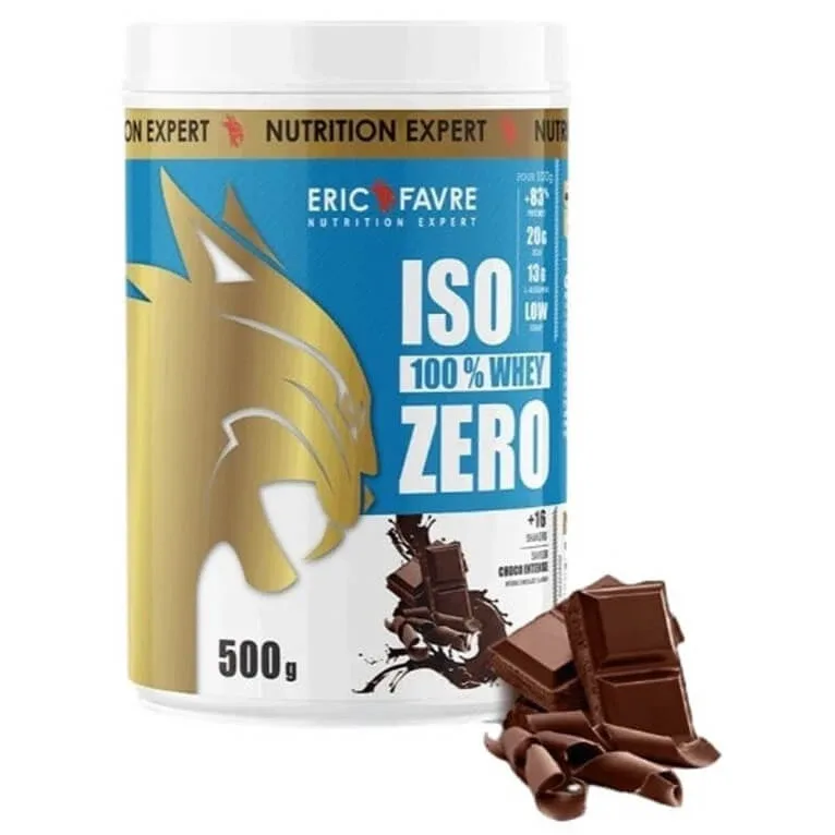 ERIC FAVRE ISO ZERO 100% WHEY, AROMĂ DE CIOCOLATĂ INTENSĂ, 500 G — preț și oferte
