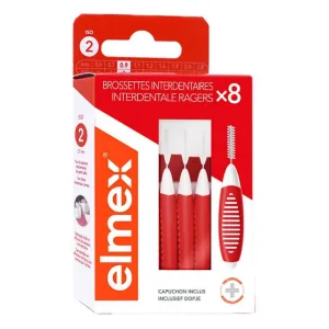 ELMEX PERIUȚE INTERDENTARE ISO2 0,9 MM, CUTIE DE 8