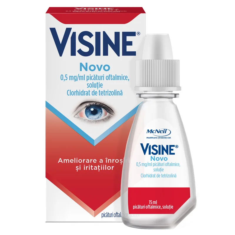 Visine Novo picaturi oftalmice, Mcneil | 15 ml MCNEIL HEALTHCARE — preț și oferte
