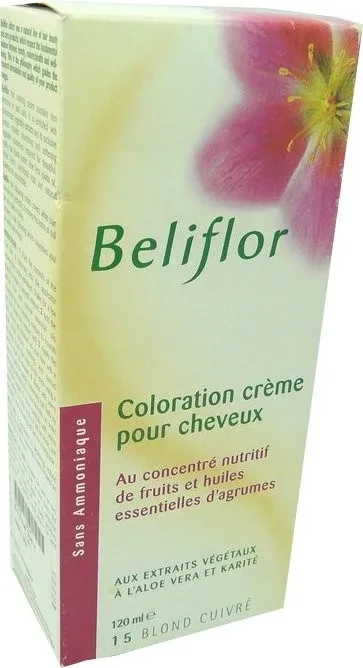 BELIFLOR CREMĂ DE VOPSEALĂ 15 BLOND CUPRU 120 ML — preț și oferte