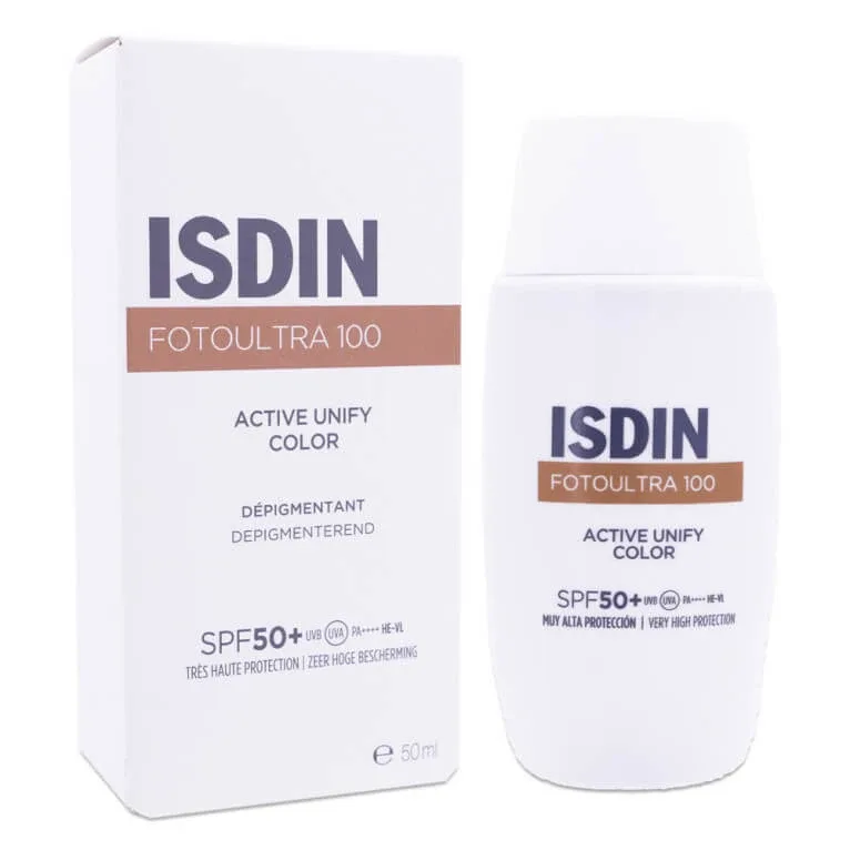 ISDIN FOTOULTRA 100 ACTIVE UNIFY COLOR SPF50+ 50 ml Isdinceutics De — preț și oferte
