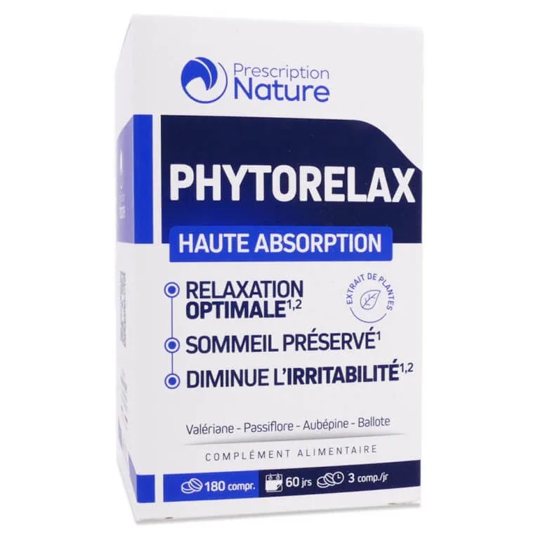 PRESCRIPTION NATURE PHYTORELAX CU ABSORBȚIE RIDICATĂ 180 DE COMPRIMATE — preț și oferte