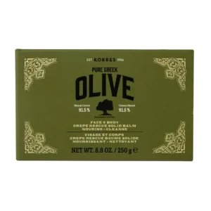 KORRES OLIVE CREPE RESCUE Balsam solid de curățare și hrănire 250 g